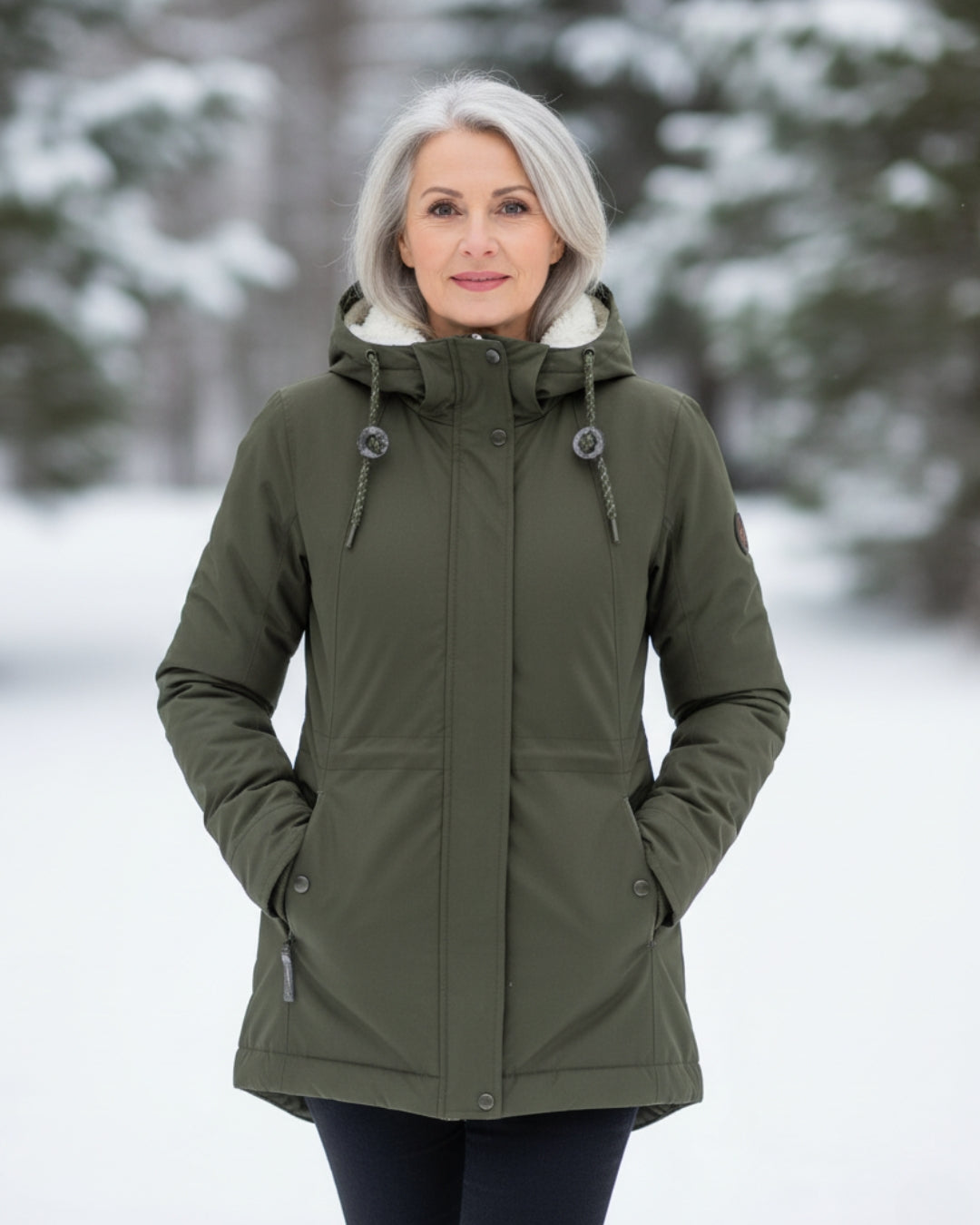 Magdalena | Alpejska parka sherpa na zimę