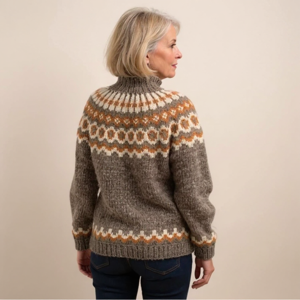 Amara | Vintage Islandzki Sweter Wełniany