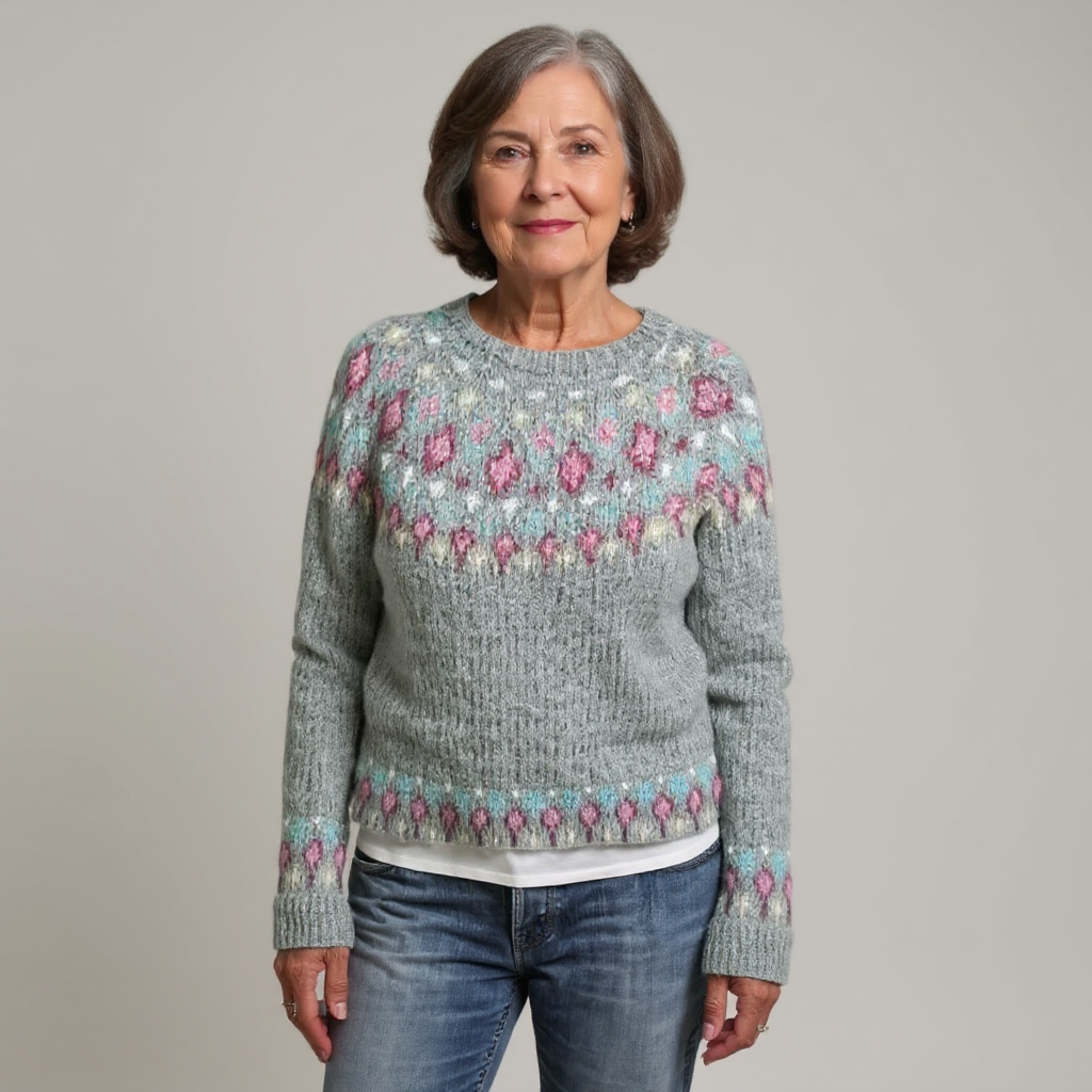 Candice | Vintage Islandzki Sweter Wełniany
