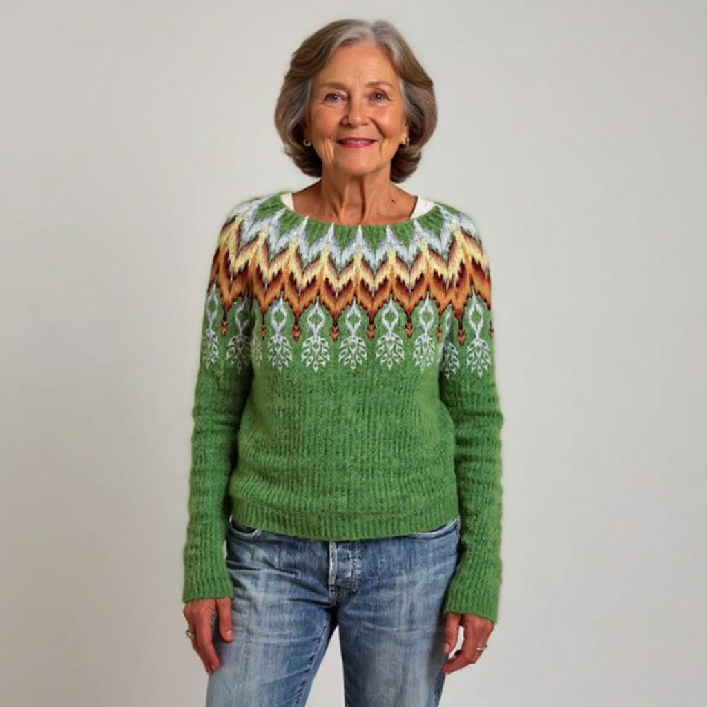 Sophia | Vintage Islandzki Sweter Wełniany