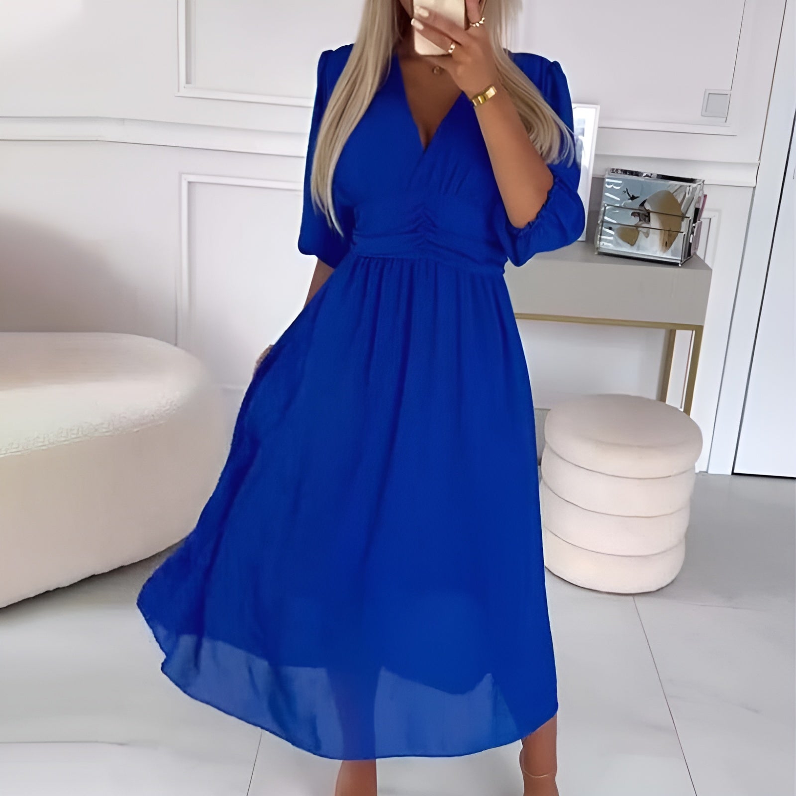 Adéla | Lekka elegancka sukienka z szyfonu