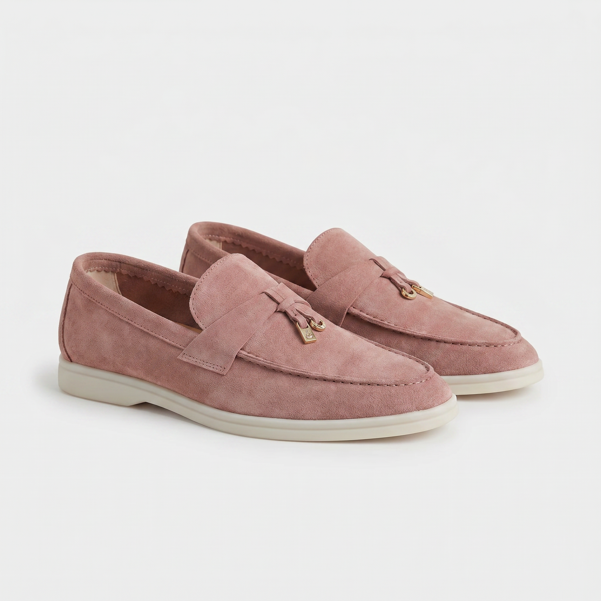 Como Mokasyny Zamszowe Damskie Mauve