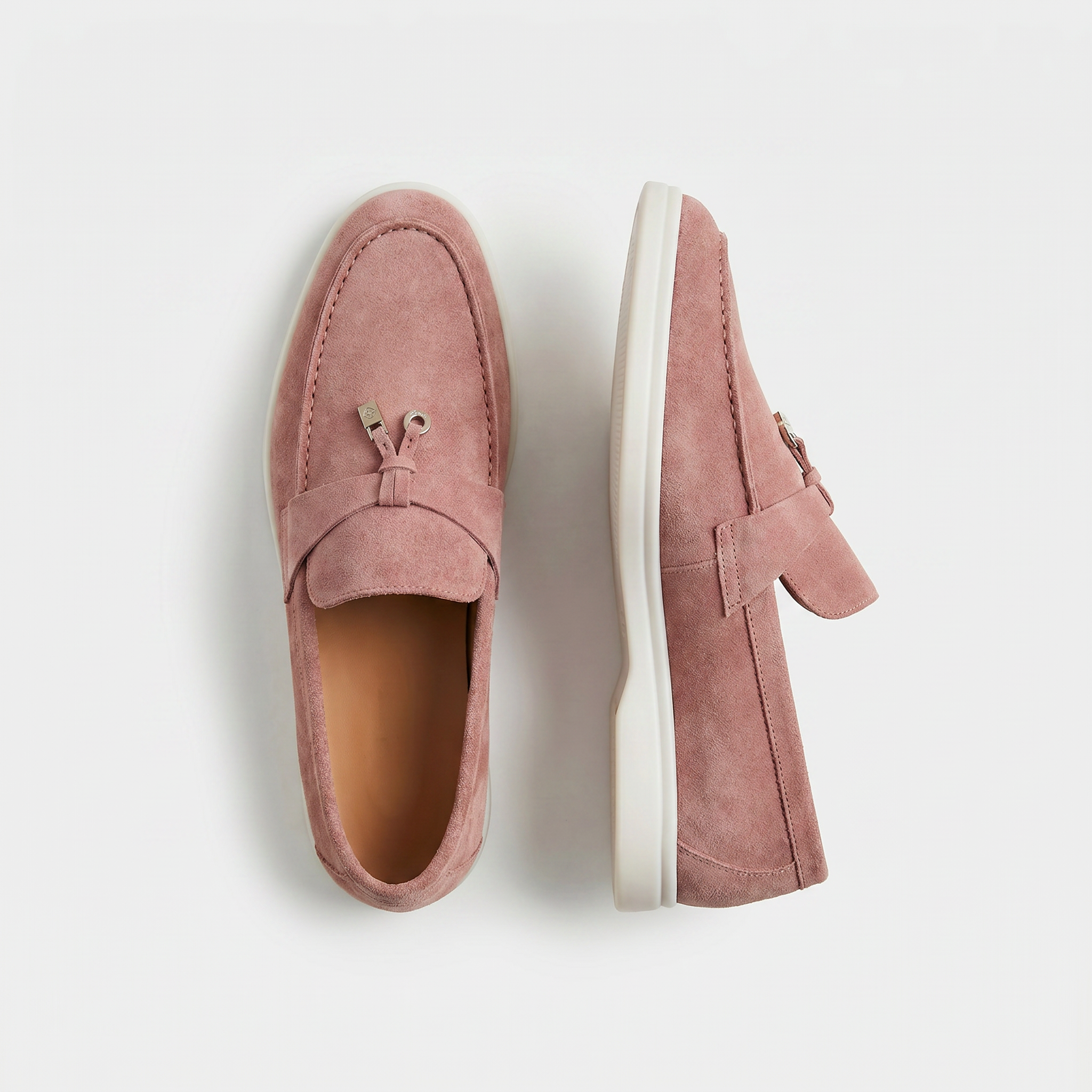 Como Mokasyny Zamszowe Damskie Mauve