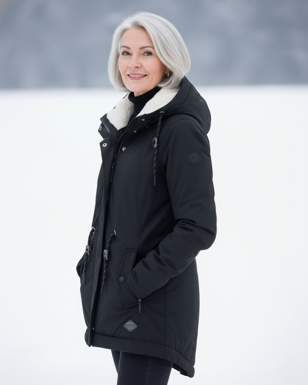 Magdalena | Alpejska parka sherpa na zimę