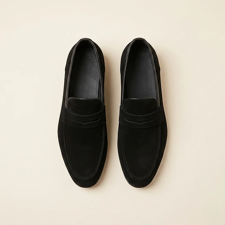 Mokasyny Męskie Zamszowe Slip-On
