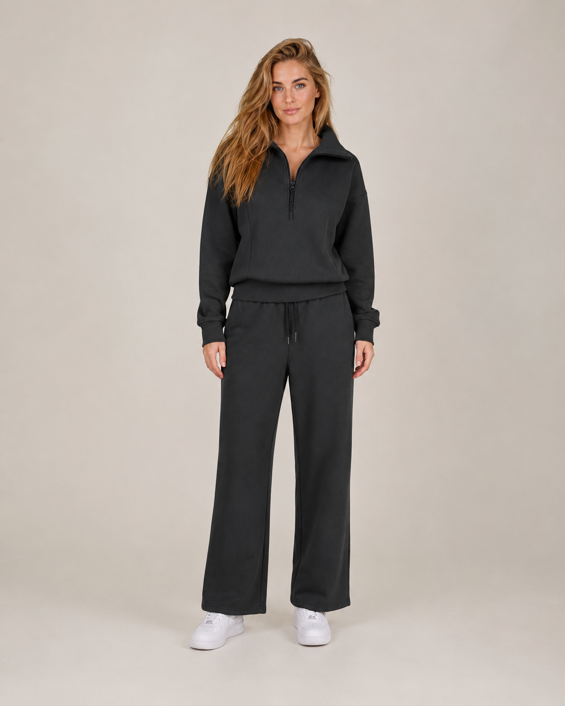 Damski Komplet Loungewear z Bluzą i Spodniami Dresowymi