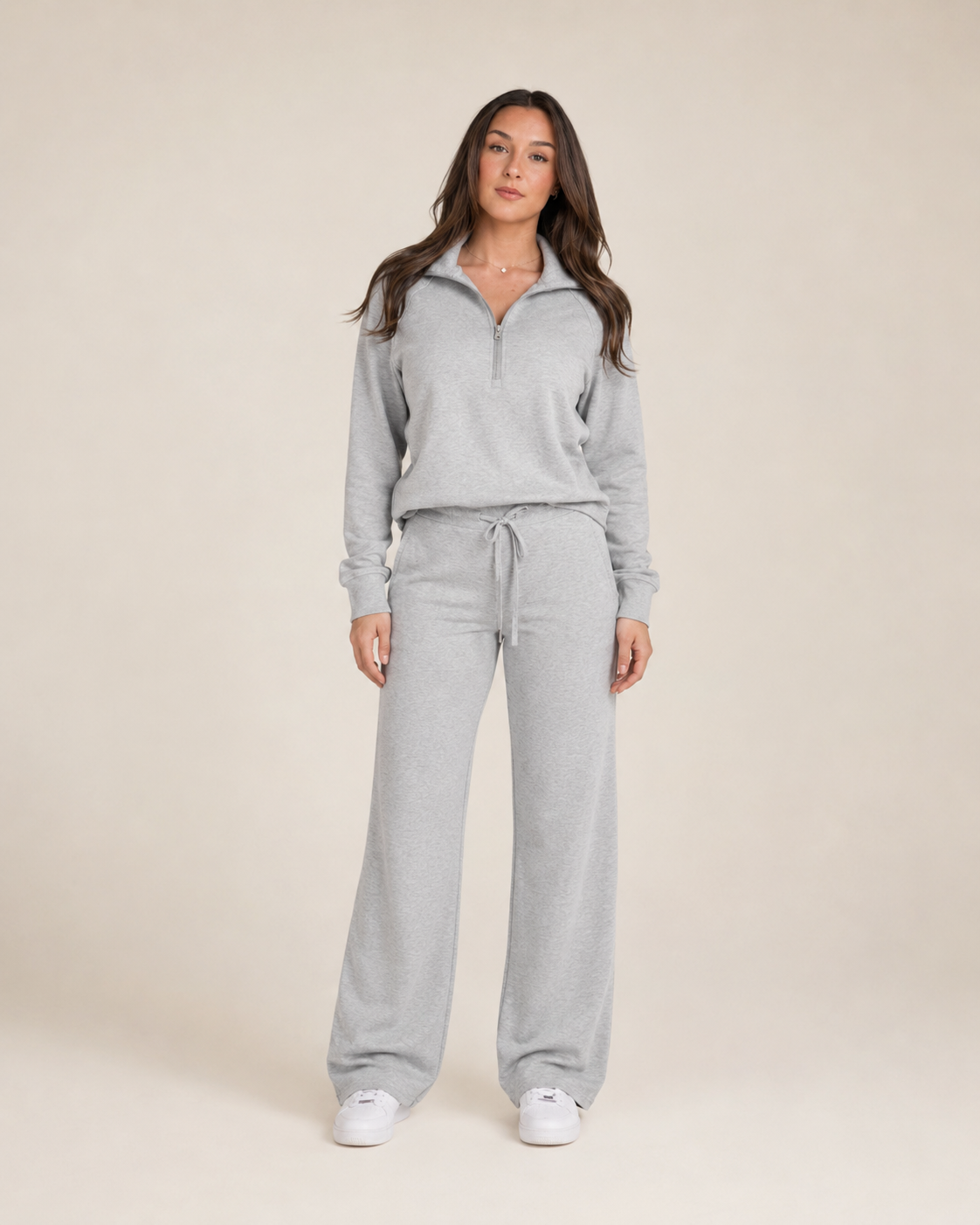 Damski Komplet Loungewear z Bluzą i Spodniami Dresowymi