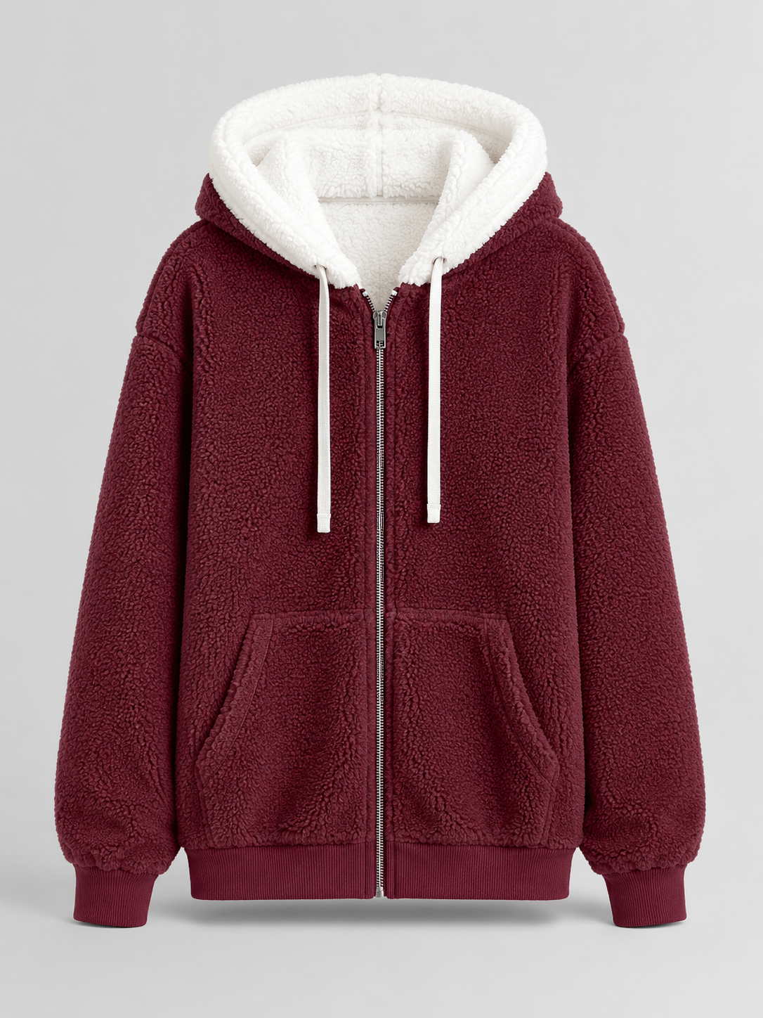 Bluza z Kapturem Ocieplana Sherpa dla Kobiet