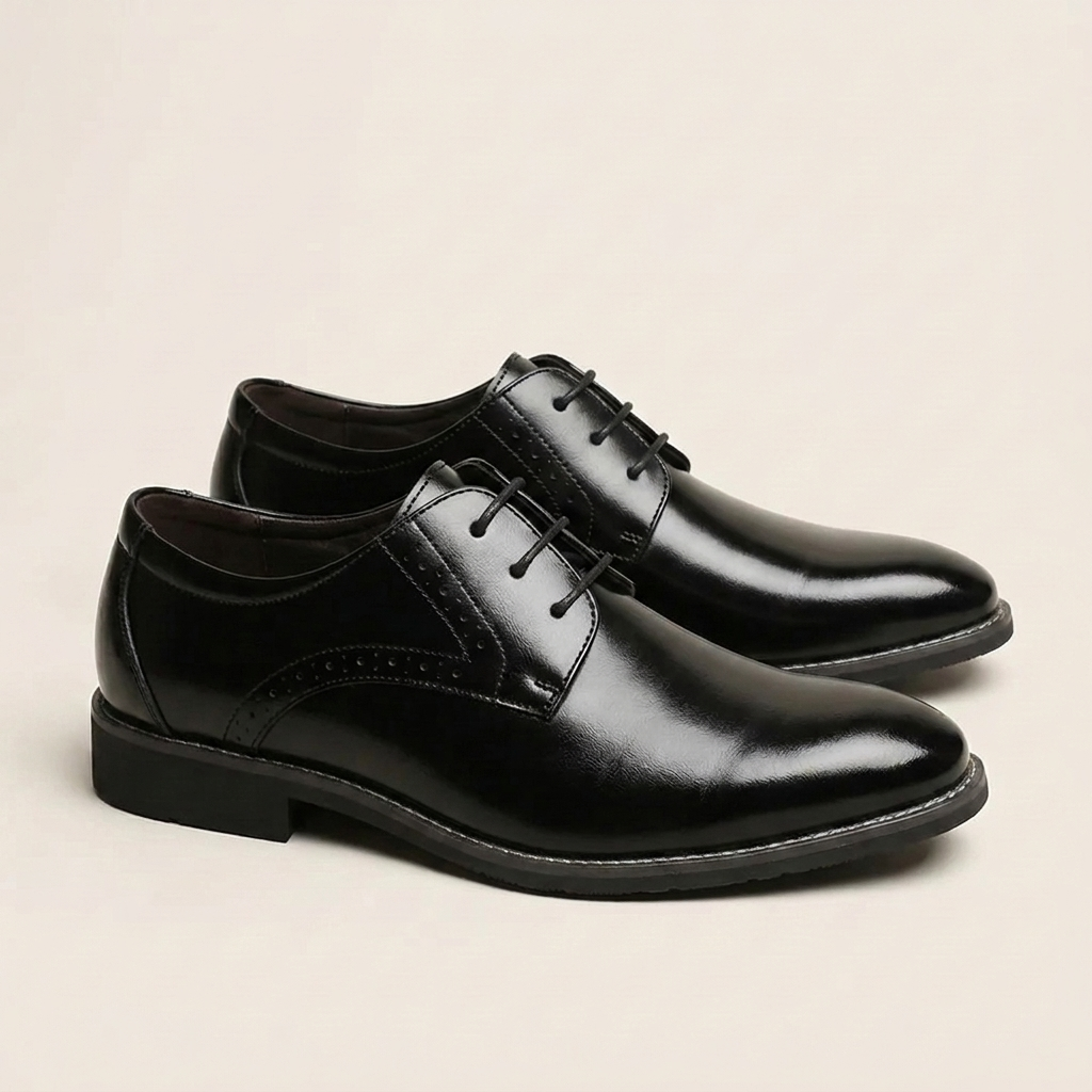 Buty Derby Męskie ze Skóry