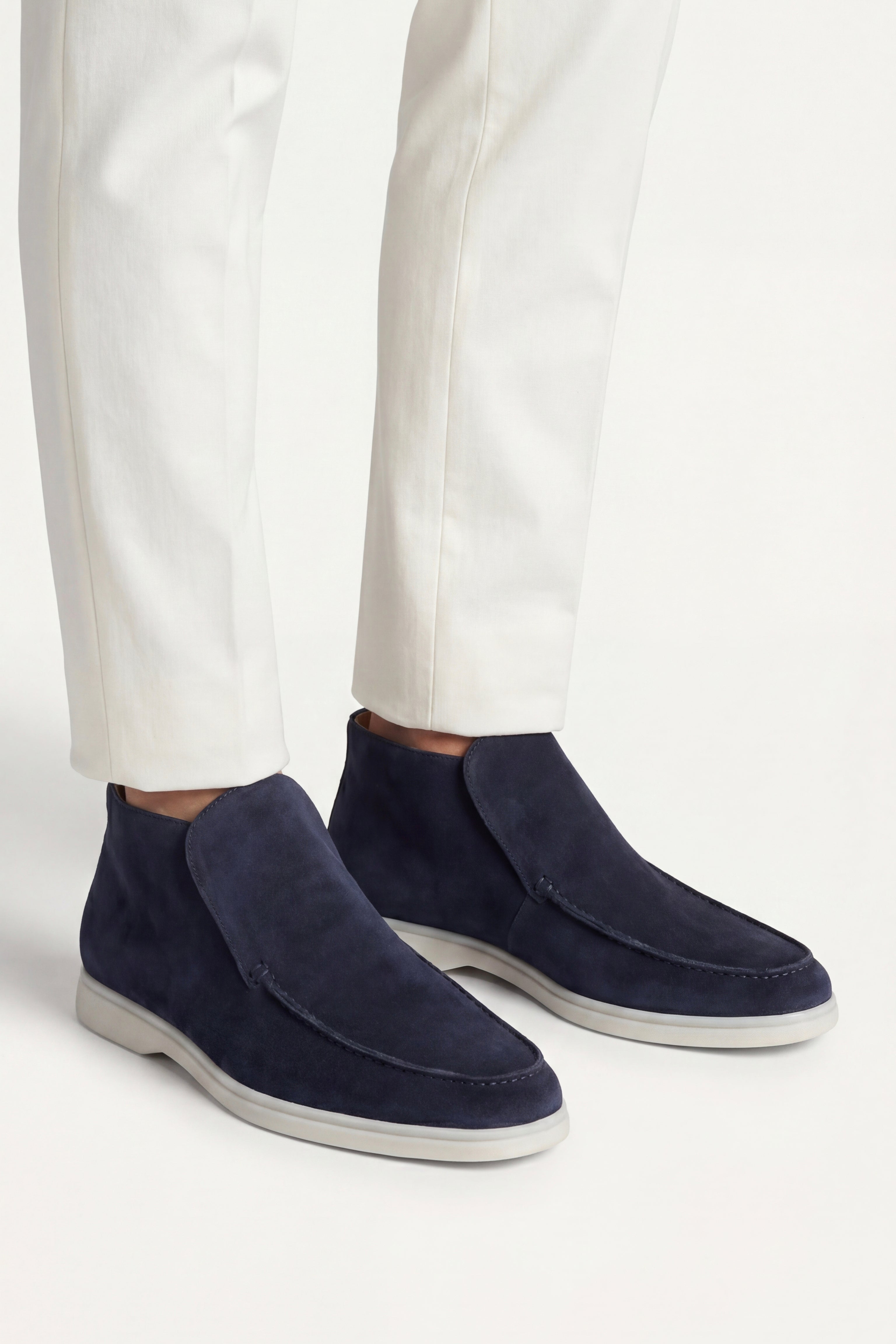 Mokasyny Monaco High Top Granatowe