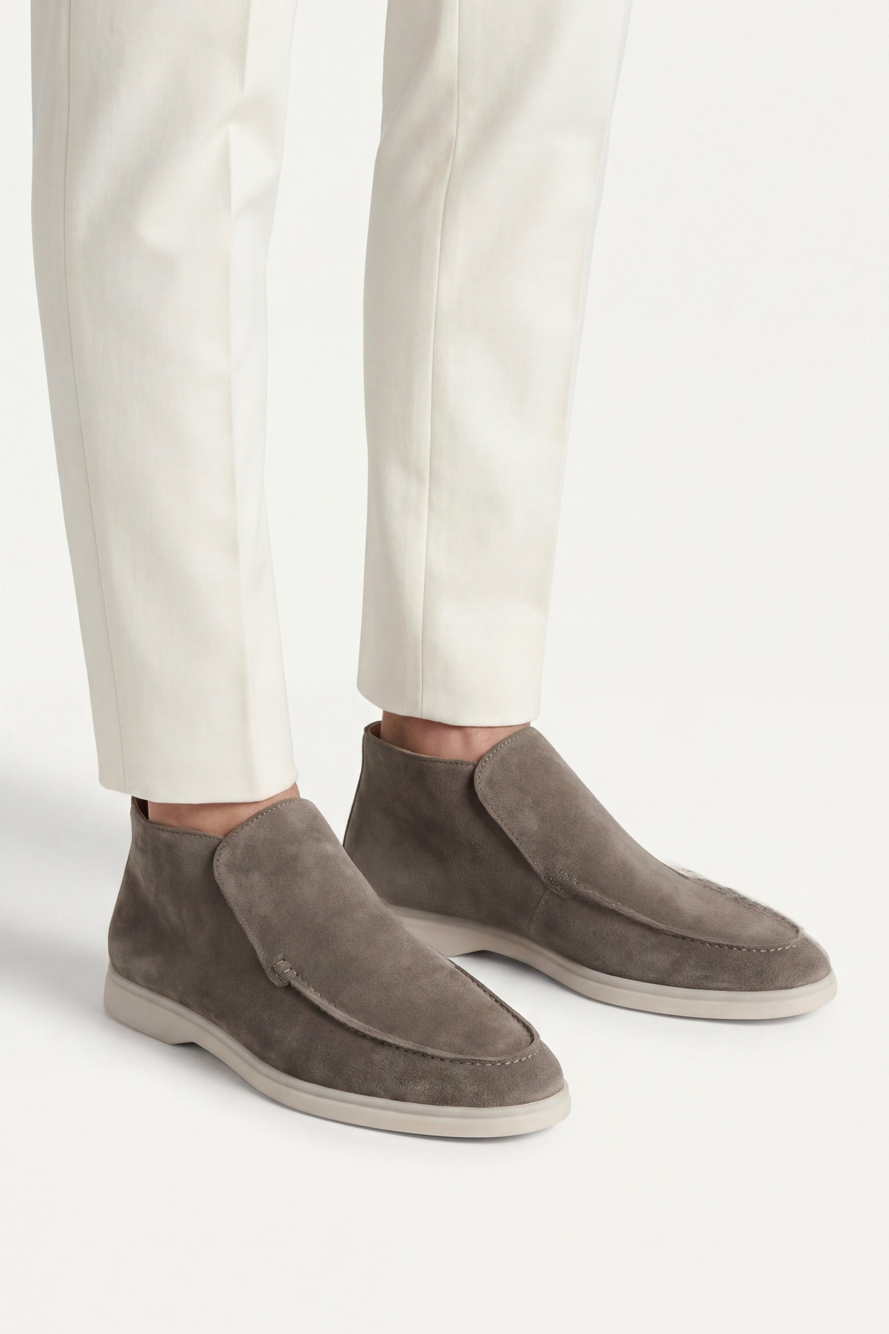 Mokasyny Monaco High Top Oliwkowe