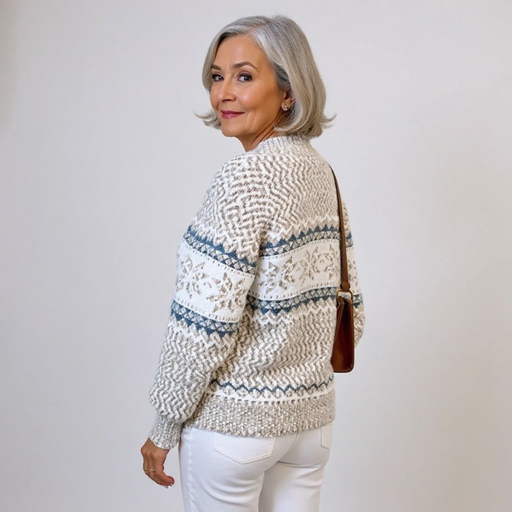 Melanie | Vintage Islandzki Sweter Wełniany