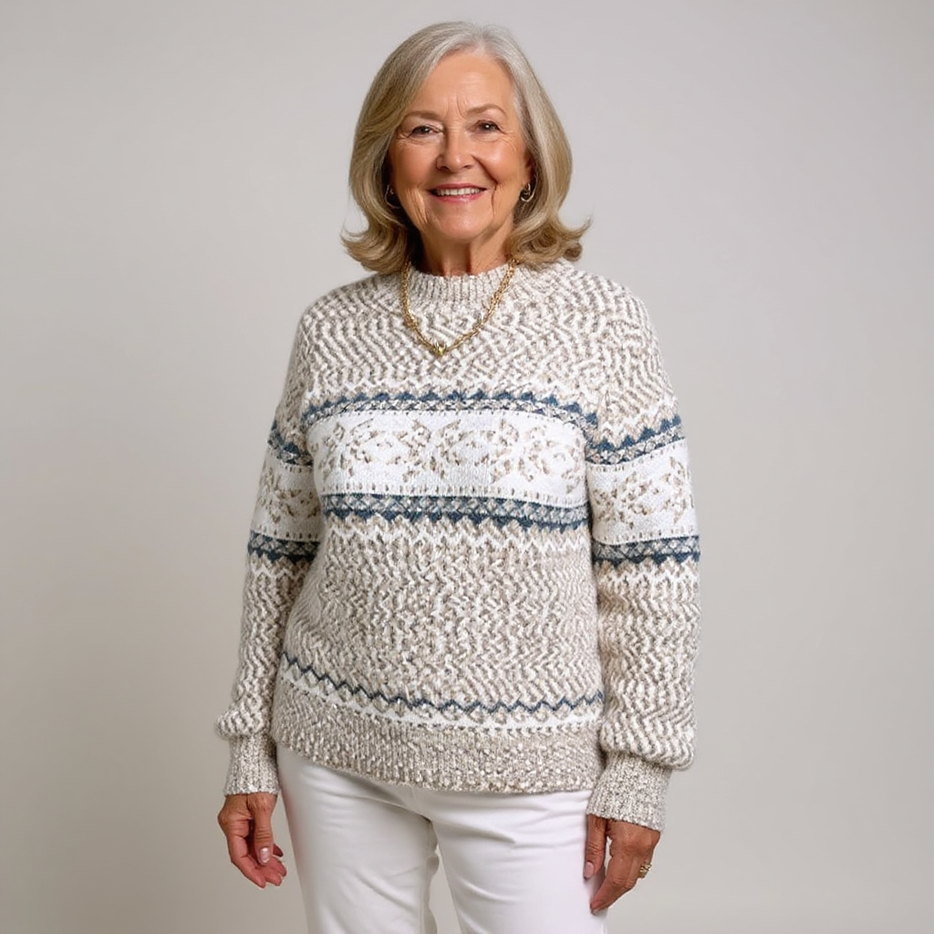 Melanie | Vintage Islandzki Sweter Wełniany